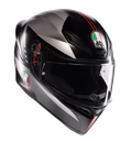 CASCO INTEGRAL AGV K1S LAP NEGRO GRIS ROJO MATE E2206