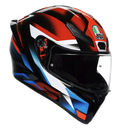 CASCO INTEGRAL AGV K1S FASTLAP NEGRO ROJO AZUL BRILLO E2206
