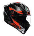 CASCO INTEGRAL AGV K1S FASTLAP NEGRO GRIS ROJO BRILLO E2206 