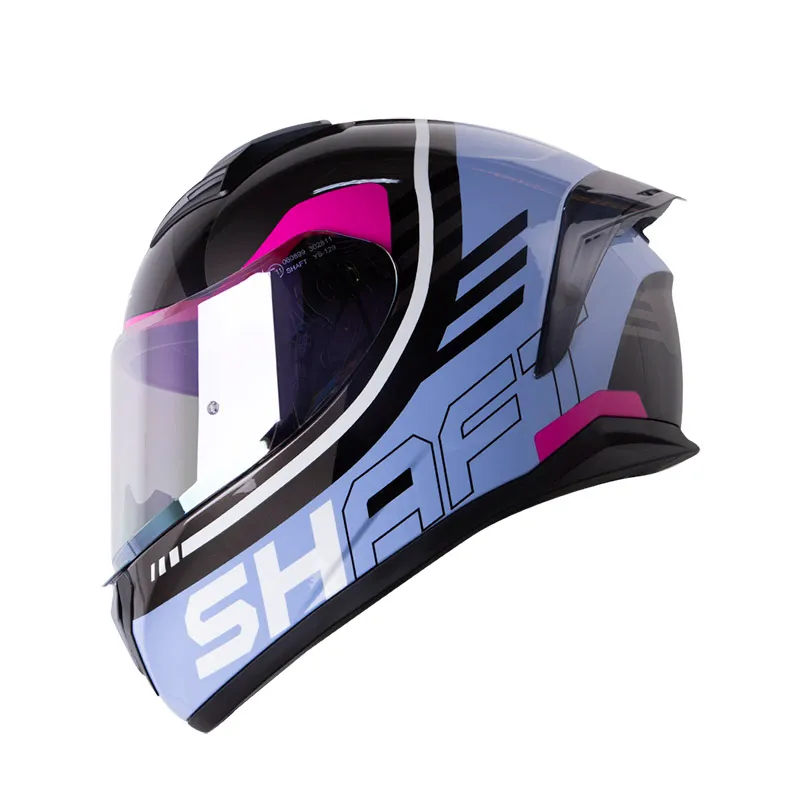 CASCO INTEGRAL SHAFT 582SP EVO ACENES NEGRO MORADO NEGRO BRILLO