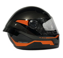 CASCO INTEGRAL ICH 501SP HED NEGRO NARANJADO BRILLO VISOR TRANSPARENTE 