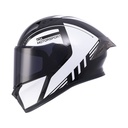 CASCO INTEGRAL ICH 503 DUKO NEGRO BLANCO BRILLO VISOR NEGRO