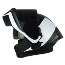 CASCO ABATIBLE ICH 3120 DOBLE VISOR FURTHER NEGRO BLANCO VISOR NEGRO