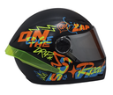 CASCO INTEGRAL ICH 501SP BOLT RUSH NEGRO AMARILLO MATE VISOR SILVER