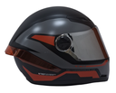 CASCO INTEGRAL ICH 501SP HED NEGRO ROJO MATE VISOR SILVER