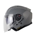CASCO ABIERTO LS2 603 INFINITY II SOLID GRIS BRILLO