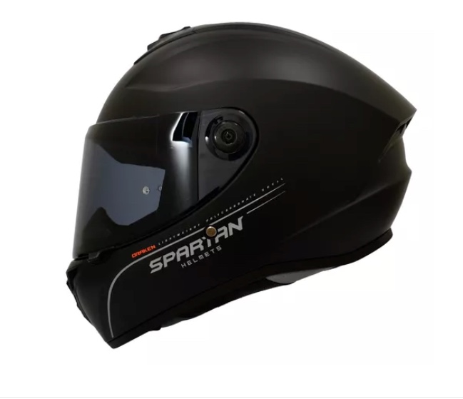 CASCO INTEGRAL SPARTAN DRAKEN SOLID A3 NEGRO MATE VISOR NEGRO ADICIONAL