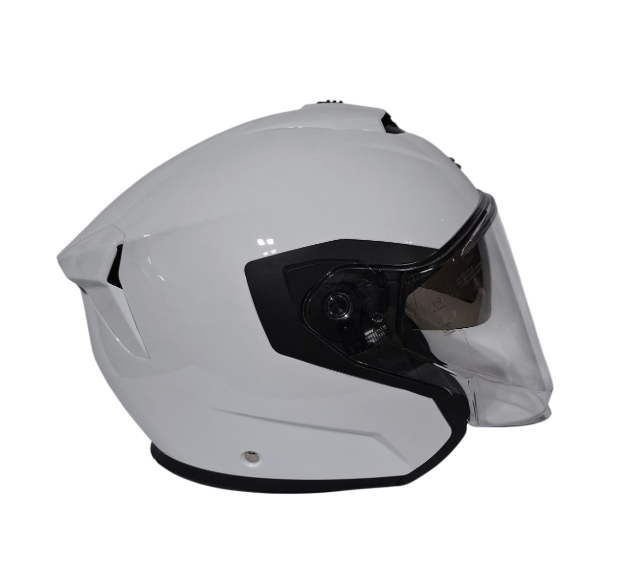 CASCO ABIERTO ZEUS 626 BLANCO BRILLO