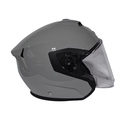 CASCO ABIERTO ZEUS 626 GRIS NARDO BRILLO