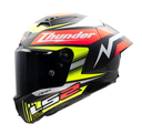 CASCO INTEGRAL LS2 805 THUNDER GP AERO REPLICA CARBONO NEGRO AMARILLO MATE