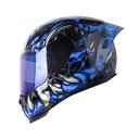 CASCO INTEGRAL SHAFT 562 R TOXIC NEGRO AZUL BRILLO