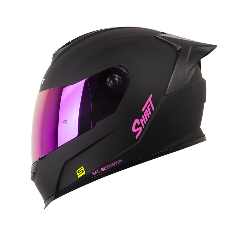 CASCO INTEGRAL SHAFT 502SP SOLID NEGRO FUCSIA MATE VISOR FUCSIA