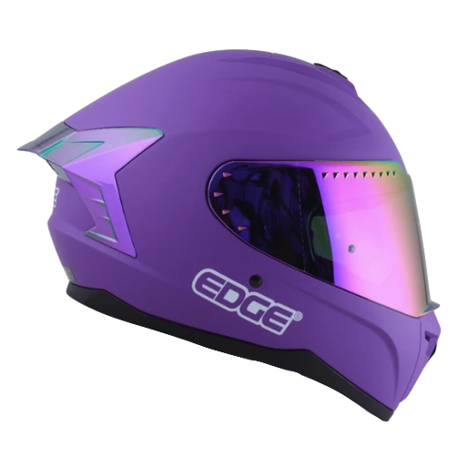 CASCO INTEGRAL EDGE DC EXTREME SOLID MORADO MATE ACCESORIOS METALIZADOS