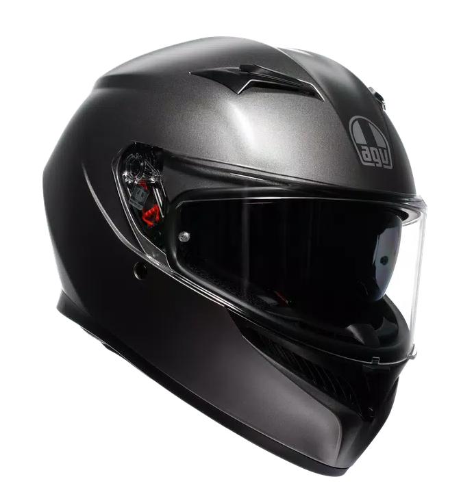 CASCO INTEGRAL AGV K3 MONO SOLID GRIS METALIZADO MATE E2206