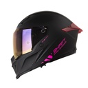 CASCO INTEGRAL SHAFT PRO 615 DOBLE VISOR SOLID NEGRO FUCSIA MATE