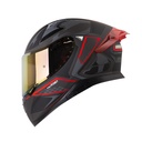 CASCO INTEGRAL SHAFT PRO 612 AF 087 GRIS OSCURO ROJO MATE