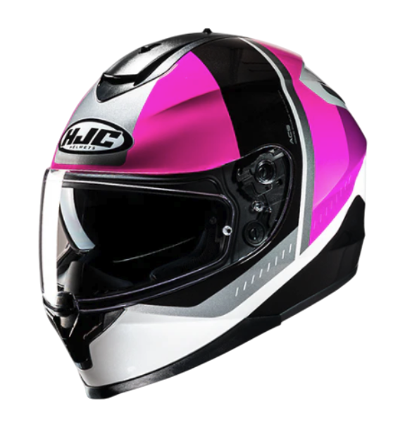 CASCO INTEGRAL HJC C70N ALIA MC8SF FUCSIA BLANCO MATE