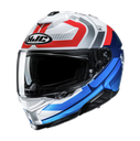 CASCO INTEGRAL HJC I71 VIZ MC21 AZUL ROJO BRILLO