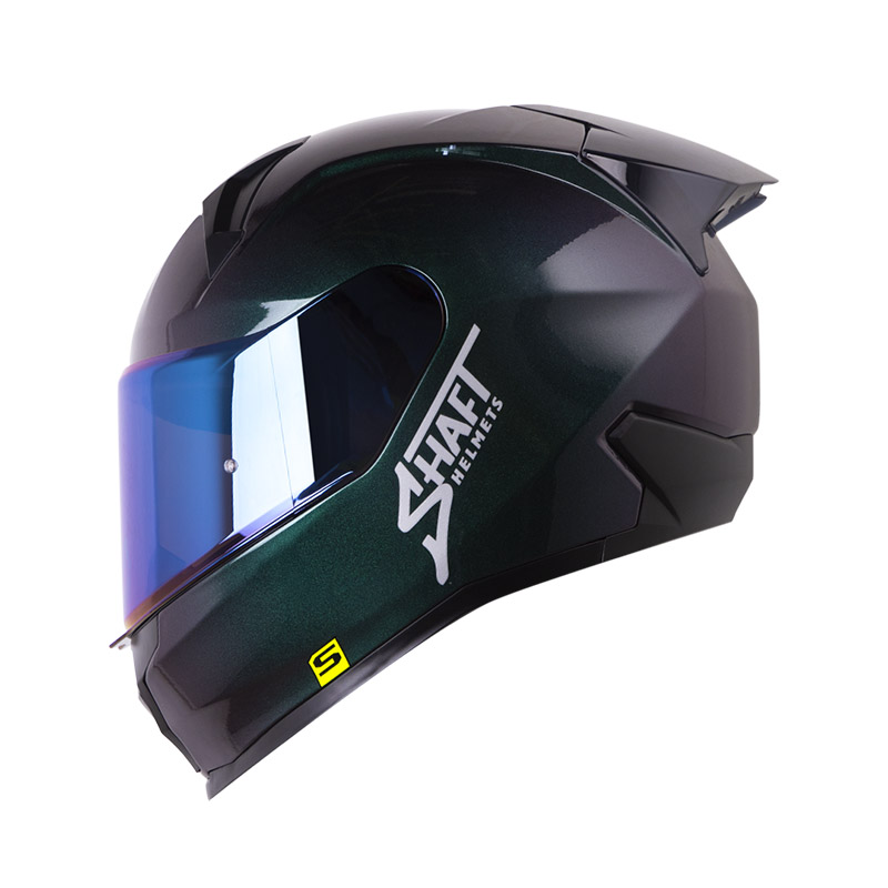 CASCO INTEGRAL SHAFT 560 EVO SOLID CAMALEON SILVER VISOR AZUL