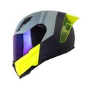 CASCO INTEGRAL SHAFT 562 R KANG AZUL OSCURO AMARILLO MATE