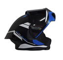 CASCO ABATIBLE ICH 3120 DOBLE VISOR MIXAMO NEGRO AZUL MATE VISOR NEGRO