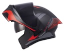 CASCO ABATIBLE ICH 3120 DOBLE VISOR MIXAMO NEGRO ROJO MATE VISOR NEGRO