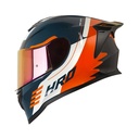 CASCO INTEGRAL HRO 506SP STEAM BLANCO NARANJA BRILLO