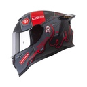 CASCO INTEGRAL HRO 506SP CITAK NEGRO ROJO MATE