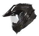 CASCO MULTIPROPOSITO LS2 MX701 PLUS CARBONO SOLID NEGRO BRILLO
