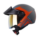 CASCO ABIERTO SHAFT 212 SPIFIX GRIS OSCURO NARANJA MATE