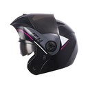 CASCO ABATIBLE ICH 3110 DOBLE VISOR DROP NEGRO FUCSIA VISOR NEGRO
