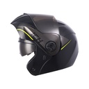 CASCO ABATIBLE ICH 3110 DOBLE VISOR DROP NEGRO AMARILLO VISOR NEGRO