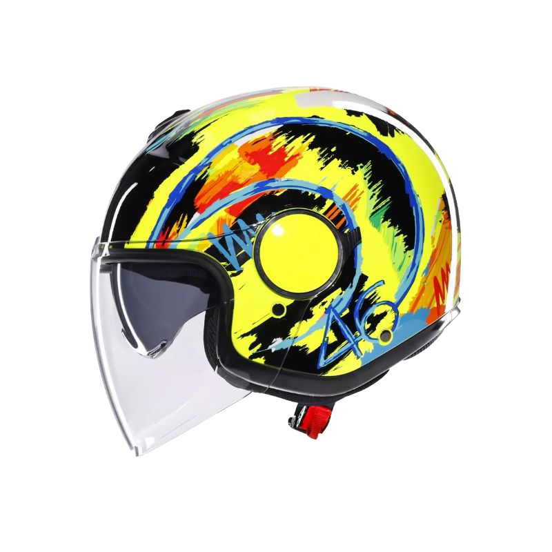 CASCO ABIERTO AGV ETERES ROSSI WINTER FULL COLOR BRILLO