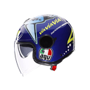 CASCO ABIERTO AGV ETERES ROSSI MISANO AZUL FULL COLOR BRILLO