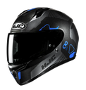 CASCO INTEGRAL HJC C10 ASPA MC2 AZUL NEGRO BRILLO