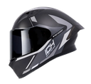 CASCO INTEGRAL ICH 503 TRENT NEGRO GRIS CLARO MATE VISOR NEGRO