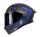 CASCO INTEGRAL ICH 503 TRENT NEGRO AZUL MATE VISOR NEGRO