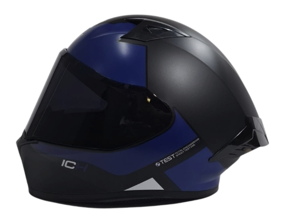 CASCO INTEGRAL ICH 503 KENDRY NEGRO AZUL OSCURO MATE VISOR NEGRO (S)