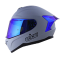 CASCO INTEGRAL EDGE DC EXTREME SOLID GRIS AZUL MATE VISOR AZUL