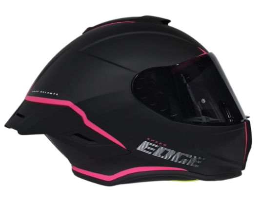CASCO INTEGRAL EDGE SHANGHAI RUSH NEGRO ROSADO MATE 