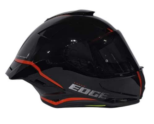 CASCO INTEGRAL EDGE SHANGHAI RUSH NEGRO ROJO BRILLO