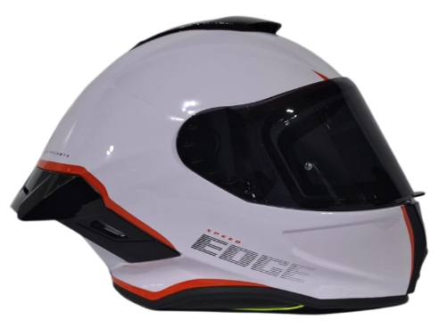 CASCO INTEGRAL EDGE SHANGHAI RUSH BLANCO NARANJA BRILLO