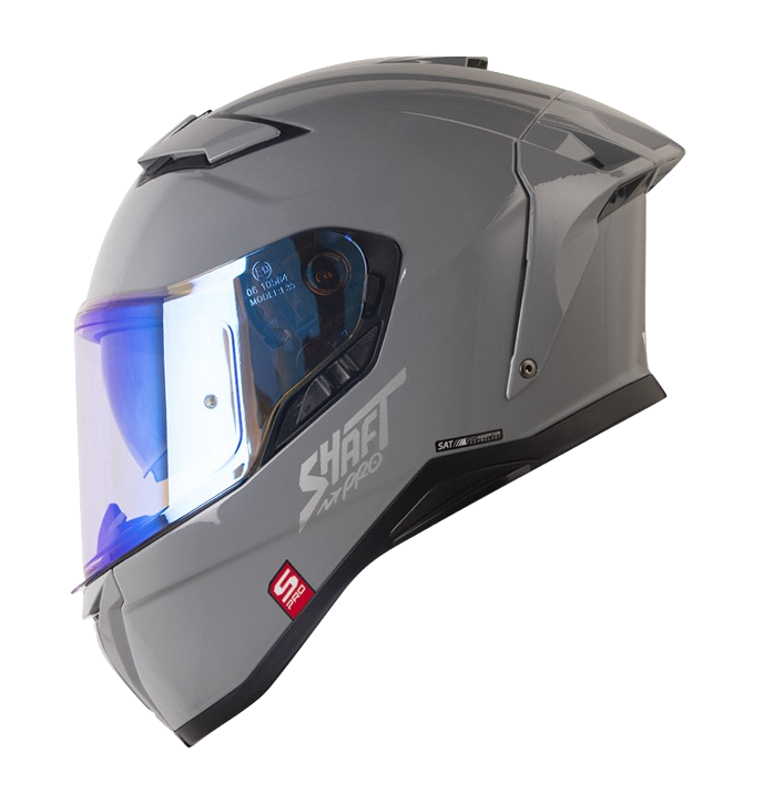 CASCO INTEGRAL SHAFT PRO 606SP DOBLE VISOR SOLID GRIS SILVER BRILLO