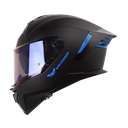 CASCO INTEGRAL SHAFT PRO 609 DOBLE VISOR VENOM SOLID NEGRO AZUL MATE