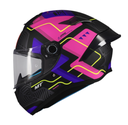 CASCO INTEGRAL MT FF106B TARGO S BRIK C8 NEGRO FUCSIA MATE