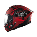 CASCO INTEGRAL MT FF118 THUNDER 4 DOBLE VISOR LUMINENCE D5 ROJO NEGRO MATE