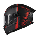 CASCO INTEGRAL MT FF128 DOBLE VISOR BRAKER CHARM B5 GRIS OSCURO ROJO MATE