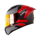 CASCO INTEGRAL LS2 810 VISION GRIS OSCURO ROJO BRILLO