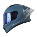 CASCO INTEGRAL SHAFT 596SP SOLID AZUL OSCURO SILVER MATE