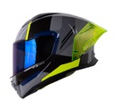 CASCO INTEGRAL SHAFT 596SP FICK GRIS AZUL OSCURO BRILLO